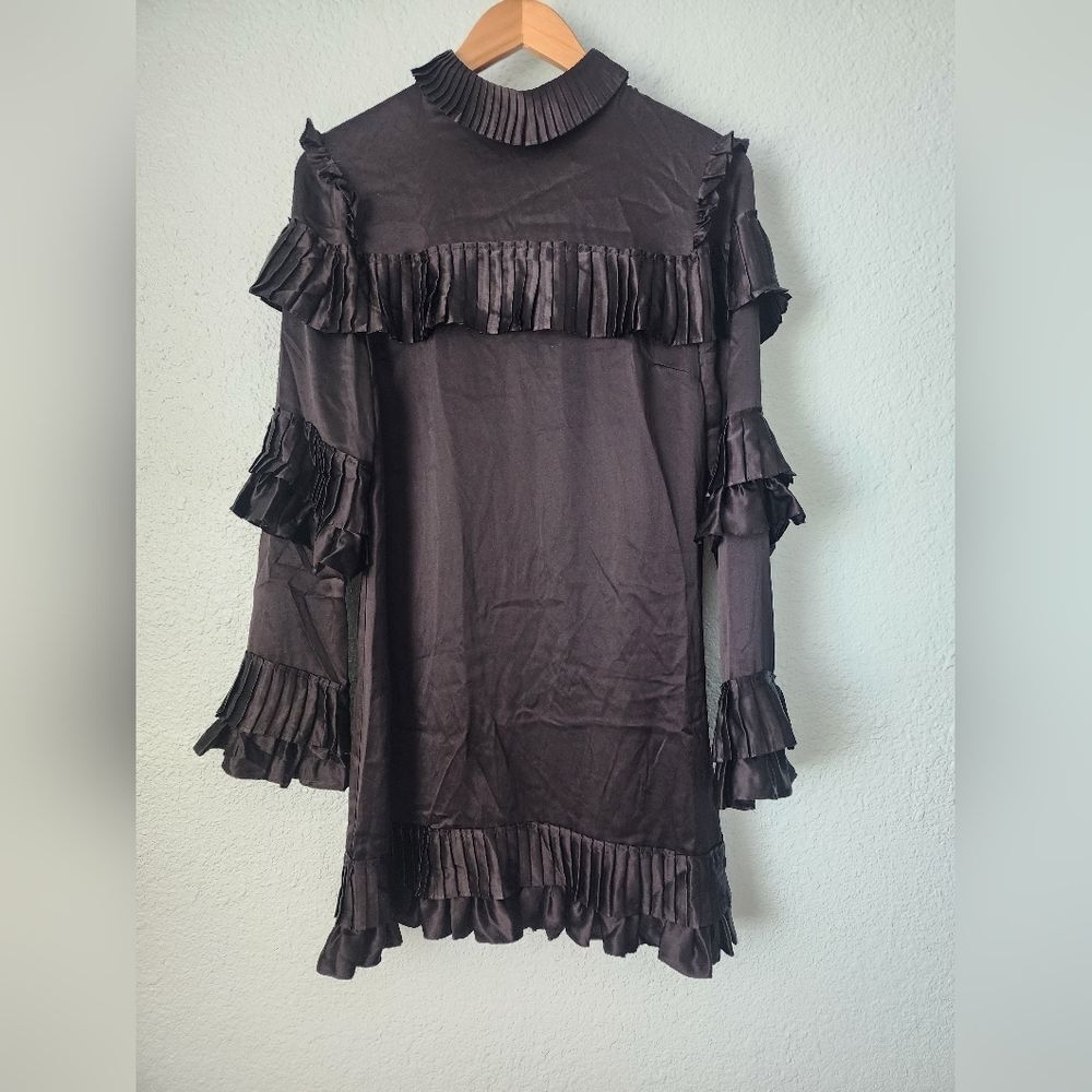 Frame Denim Black Ruffle Dress - Picture 10 of 15